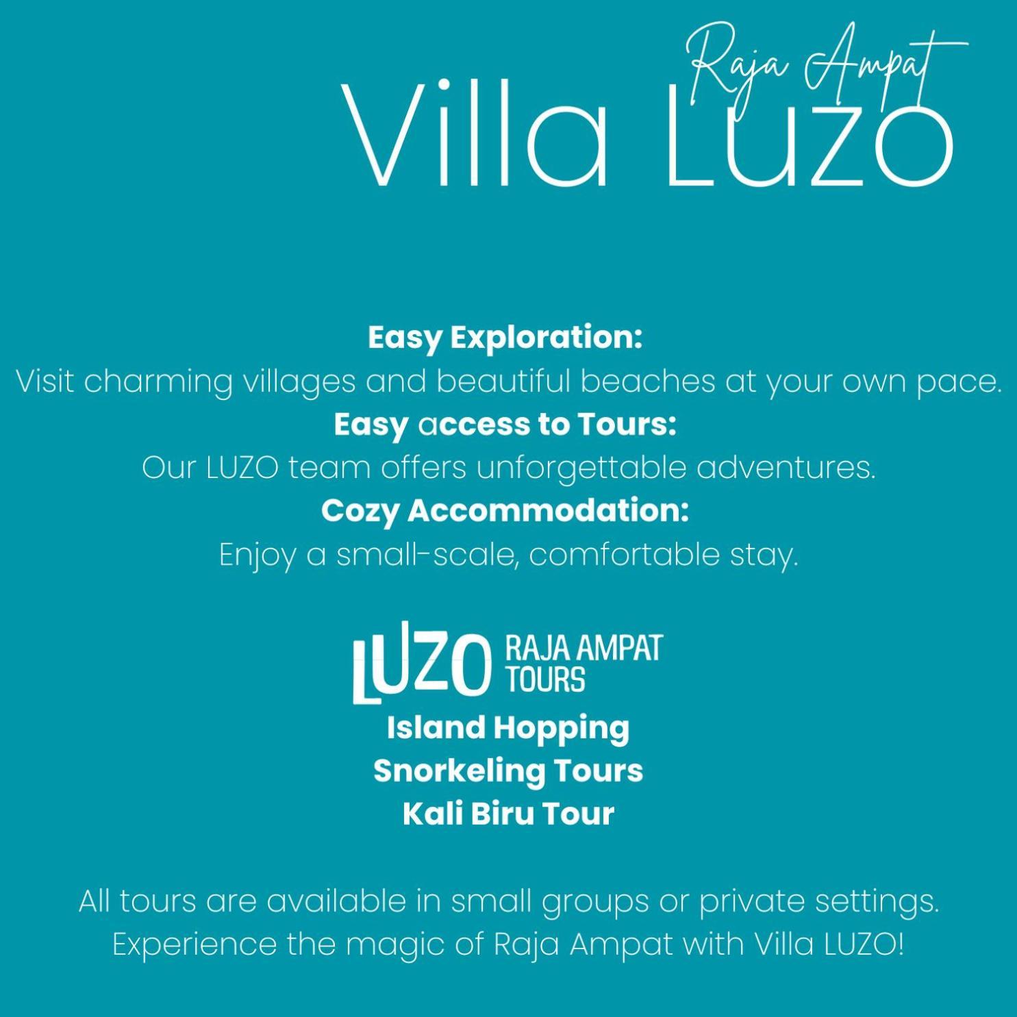 Villa Luzo & Tours Saonek エクステリア 写真